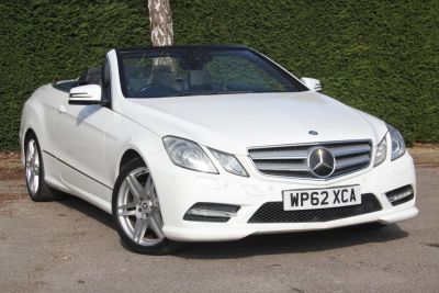 Mercedes-Benz E Class 3.5 E350 BlueEFFICIENCY [306] Sport Tip Auto Convertible Petrol Polar White at Norton Automotive Aylesbury