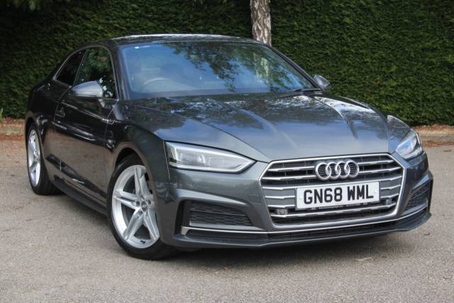 Audi A5 2.0 TFSI S Line S Tronic Coupe Petrol Daytona Grey Pearl