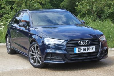 Audi A3 1.5 35 TFSI Black Edition S Tronic Hatchback Petrol Cosmos Blue Metallic at Norton Automotive Aylesbury